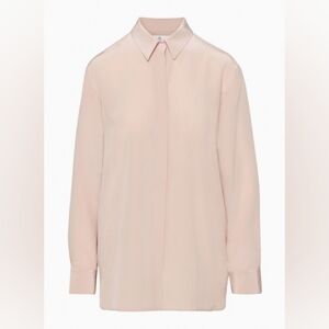 Babaton Academy Silk Blouse, Kasha Taupa, 2XL